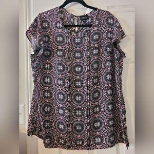 Liz Claiborne Women's Short Sleeve Blouse